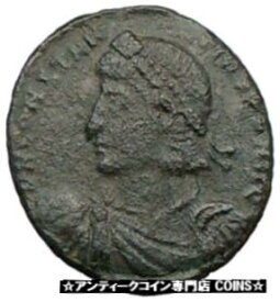 【極美品/品質保証書付】 アンティークコイン コイン 金貨 銀貨 [送料無料] CONSTANTIUS II Constantine the Great son AE2 Ancient Roman Coin CHI-RHO i22528