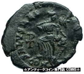 【極美品/品質保証書付】 アンティークコイン コイン 金貨 銀貨 [送料無料] ARCADIUS 388AD Authentic Ancient Genuine Roman Coin VICTORY Angel Captive i66054