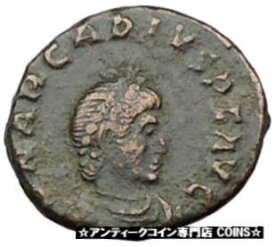 【極美品/品質保証書付】 アンティークコイン コイン 金貨 銀貨 [送料無料] ARCADIUS 388AD Original Ancient Roman Coin Victory Chi-Rho Christ Monogr i31701
