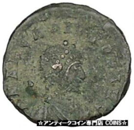 【極美品/品質保証書付】 アンティークコイン コイン 金貨 銀貨 [送料無料] ARCADIUS 388AD Ancient Roman Coin VICTORY Nike Chi-Rho Christ Monogram i42445