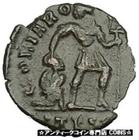 【極美品/品質保証書付】 アンティークコイン コイン 金貨 銀貨 [送料無料] VALENS "Last True Roman" w labarum 367AD Ancient Roman Coin Christ monog i50706