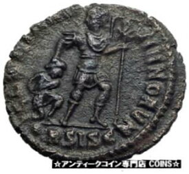 【極美品/品質保証書付】 アンティークコイン コイン 金貨 銀貨 [送料無料] VALENS with CHRISTIAN Chi-Rho Labarum Ancient 364AD Genuine Roman Coin i79918