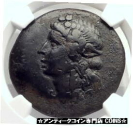 【極美品/品質保証書付】 アンティークコイン コイン 金貨 銀貨 [送料無料] Greek Island RHODES off CARIA Authentic Ancient Coin DIONYSUS & NIKE NGC i72728