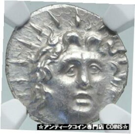 【極美品/品質保証書付】 アンティークコイン 銀貨 RHODES Greek Island Off Caria Authentic Ancient Silver Ancient Coin NGC i87185 [送料無料] #sct-wr-3439-243