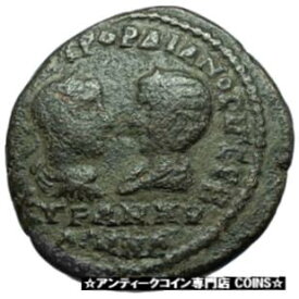 【極美品/品質保証書付】 アンティークコイン コイン 金貨 銀貨 [送料無料] GORDIAN III & TRANQUILLINA 238AD Mesembria Thrace Ancient Roman Coin i66204