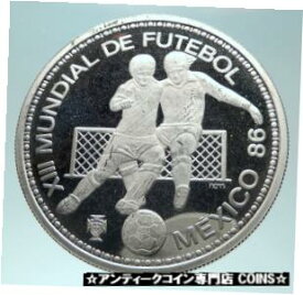 【極美品/品質保証書付】 アンティークコイン コイン 金貨 銀貨 [送料無料] 1986 PORTUGAL Mexico Soccer Football WORLD CUP Silver 100 Escudos Coin i82306