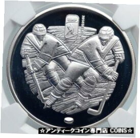 【極美品/品質保証書付】 アンティークコイン コイン 金貨 銀貨 [送料無料] 2012 BELARUS Ice Hockey Championship in MINSK Proof Silver 20R Coin NGC i89346