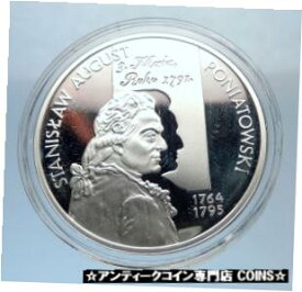 【極美品/品質保証書付】 アンティークコイン コイン 金貨 銀貨 [送料無料] 2005 POLAND Silver 10 Zlotych w STANISLAW AUGUST PONIATOWSKI POLISH Coin i71841