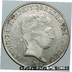 【極美品/品質保証書付】 アンティークコイン コイン 金貨 銀貨 [送料無料] 1848 HUNGARY King Ferdinand V MADONNA Antique Silver 20 Krajczar Coin i88784