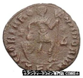 【極美品/品質保証書付】 アンティークコイン コイン 金貨 銀貨 [送料無料] Valens 367AD Ancient Roman Coin Labarum Chi-Rho Chist monogram i30870