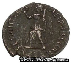 【極美品/品質保証書付】 アンティークコイン コイン 金貨 銀貨 [送料無料] VALENS "Last True Roman" 367AD Ancient Roman Coin Victory Cult Angel i42373