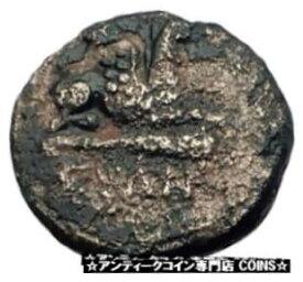 【極美品/品質保証書付】 アンティークコイン コイン 金貨 銀貨 [送料無料] ABDERA THRACE - Genuine 345BC Apollo Griffin Authentic Ancient Greek Coin i61421