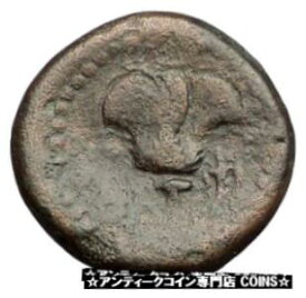 【極美品/品質保証書付】 アンティークコイン コイン 金貨 銀貨 [送料無料] RHODES Rhodos Island off Caria HELIOS ROSE 120BC Rare Ancient Greek Coin i57543
