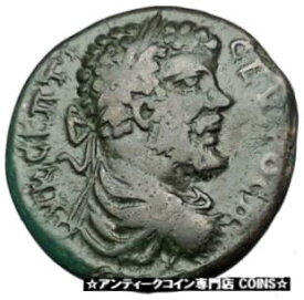 【極美品/品質保証書付】 アンティークコイン コイン 金貨 銀貨 [送料無料] SEPTIMIUS SEVERUS 193AD Marcianopolis Tyche Luck Ancient Roman Coin i50897