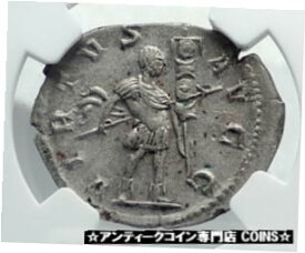 【極美品/品質保証書付】 アンティークコイン コイン 金貨 銀貨 [送料無料] GALLIENUS Authentic Ancient Billon Silver Lyons 258AD Roman Coin NGC i81546