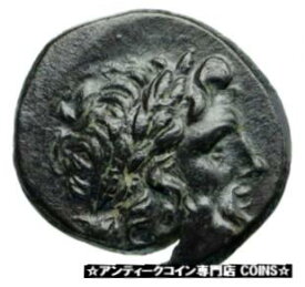 【極美品/品質保証書付】 アンティークコイン コイン 金貨 銀貨 [送料無料] APAMEIA in PHRYGIA 88BC Authentic Ancient Greek Coin ZEUS ARTEMIS Statue i86213