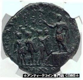 【極美品/品質保証書付】 アンティークコイン コイン 金貨 銀貨 [送料無料] COMMODUS address to SOLDIERS RARE 186AD Rome Ancient Roman Coin NGC i82366