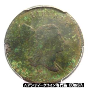 【極美品/品質保証書付】 アンティークコイン コイン 金貨 銀貨 [送料無料] 1797 Liberty Cap Flowing Hair Half Cent 1/2C - PCGS VF Detail - Rare Coin!：金銀プラチナ ワールドリソース