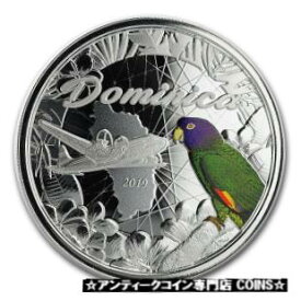 【極美品/品質保証書付】 アンティークコイン コイン 金貨 銀貨 [送料無料] 2019 Dominica 1 oz Silver Sisserou Parrot Proof (Colorized) - SKU#197530
