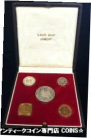 【極美品/品質保証書付】 アンティークコイン コイン 金貨 銀貨 [送料無料] 1962 S SILVER SURINAME QUEEN JULIANA 5 COIN PROOF SET W/ORIGINAL BOX 650 MINTAGE