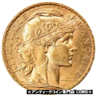 アンティークコイン コイン 金貨 銀貨 [送料無料] [#875605] Coin France Marianne 20 Francs 1904 Paris MS(60-62) Goldのサムネイル