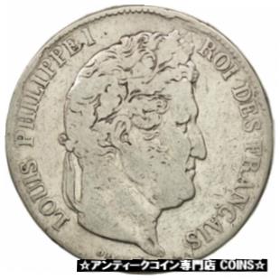 アンティークコイン コイン 金貨 銀貨 [送料無料] [#19728] France Louis-Philippe 5 Francs 1835 Strasbourg F(12-15) Silver