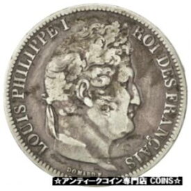 【極美品/品質保証書付】 アンティークコイン コイン 金貨 銀貨 [送料無料] [#28920] FRANCE, Louis-Philippe, 5 Francs, 1831, Strasbourg, KM #744.1