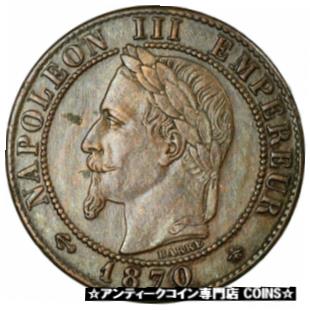  アンティークコイン コイン 金貨 銀貨  [送料無料] [#458371] Coin, France, Napoleon III, Centime, 1870, Paris, AU(50-53), KM 795.1