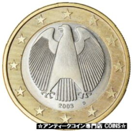 【極美品/品質保証書付】 アンティークコイン コイン 金貨 銀貨 [送料無料] [#766625] GERMANY - FEDERAL REPUBLIC, Euro, 2003, MS(63), Bi-Metallic, KM:213