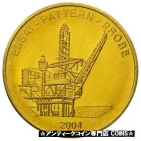 【極美品/品質保証書付】 アンティークコイン コイン 金貨 銀貨 [送料無料] [#434544] Norway, Medal, Essai 50 cents, 2004, MS(63), Brass