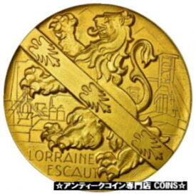 【極美品/品質保証書付】 アンティークコイン コイン 金貨 銀貨 [送料無料] [#711132] France, Medal, Lorraine-Escaut, Hommage aux Services rendus, 1959