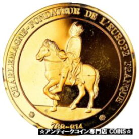 【極美品/品質保証書付】 アンティークコイン コイン 金貨 銀貨 [送料無料] [#7458] France, Medal, Charlemagne, Fondateur de l'Europe Franque, History