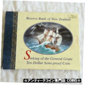 【極美品/品質保証書付】 アンティークコイン コイン 金貨 銀貨 [送料無料] NEW ZEALAND 1996 SINKING OF THE GENERAL GRANT SEMI PROOF $10 - sealed pack