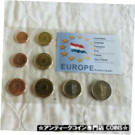 【極美品/品質保証書付】 アンティークコイン コイン 金貨 銀貨 [送料無料] NETHERLANDS 8 COIN EURO UNCIRCULATED TYPE SET - sealed pack
