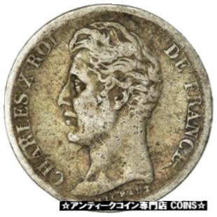  アンティークコイン コイン 金貨 銀貨  [送料無料] [#658851] Coin, France, Charles X, Franc, 1828, Bordeaux, VF(20-25), Silver