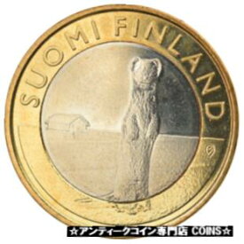 【極美品/品質保証書付】 アンティークコイン コイン 金貨 銀貨 [送料無料] [#916342] Finland, 5 Euro, L'hermine d'Ostrobotnie, 2015, MS(63), Bi-Metallic