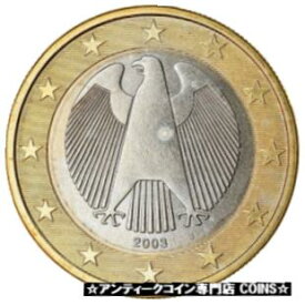 【極美品/品質保証書付】 アンティークコイン コイン 金貨 銀貨 [送料無料] [#766649] GERMANY - FEDERAL REPUBLIC, Euro, 2003, MS(63), Bi-Metallic, KM:213