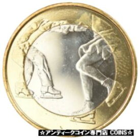 【極美品/品質保証書付】 アンティークコイン コイン 金貨 銀貨 [送料無料] [#370056] Finland, 5 Euro, Figure skating, 2015, MS(63), Bi-Metallic
