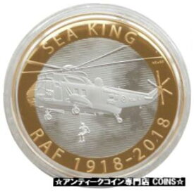 【極美品/品質保証書付】 アンティークコイン コイン 金貨 銀貨 [送料無料] 2018 Royal Air Force Sea King Piedfort ?2 Two Pound Silver Proof Coin Box Coa