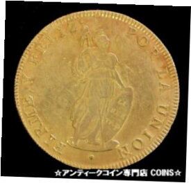 【極美品/品質保証書付】 アンティークコイン コイン 金貨 銀貨 [送料無料] 1831 G GOLD PERU CUZCO 8 ESCUDOS LIMA MINT