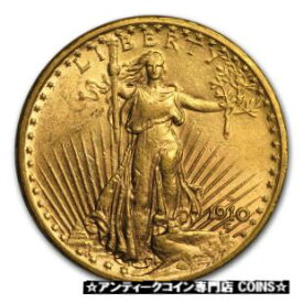 【極美品/品質保証書付】 アンティークコイン コイン 金貨 銀貨 [送料無料] 1910-D $20 Saint-Gaudens Gold Double Eagle AU - SKU#34266