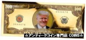 【極美品/品質保証書付】 アンティークコイン コイン 金貨 銀貨 [送料無料] 100 mg Gold Aurum Liberty Gold Foil Note Trump BU SKU61190