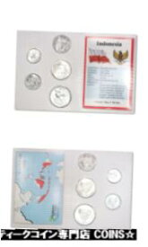 【極美品/品質保証書付】 アンティークコイン コイン 金貨 銀貨 [送料無料] Indonesia Type Set Uncirculated Coins In Packaging