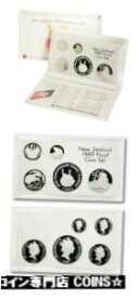 【極美品/品質保証書付】 アンティークコイン コイン 金貨 銀貨 [送料無料] New Zealand Collectors Proof Coin Set 5 Coins 1989 Mint Packaging COA
