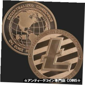 【極美品/品質保証書付】 アンティークコイン コイン 金貨 銀貨 [送料無料] LTC Litecoin Cryptocurrency | 1 oz .999 Fine Cu Copper Round | Bitcoin