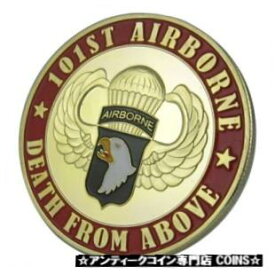 【極美品/品質保証書付】 アンティークコイン コイン 金貨 銀貨 [送料無料] U.S. 101st Airborne Division | Death From Above | Gold Plated Challenge Coin