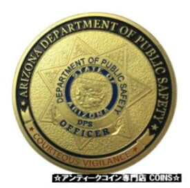 【極美品/品質保証書付】 アンティークコイン コイン 金貨 銀貨 [送料無料] U.S. United States | Arizona Department Of Public Safety | Gold Plated Coin