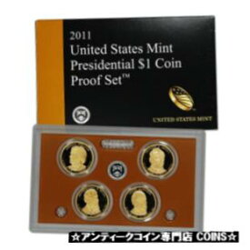 【極美品/品質保証書付】 アンティークコイン コイン 金貨 銀貨 [送料無料] 2011 US Mint Presidential $1 Coin Proof Set