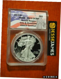2016 W プルーフ シルバー イーグル ANACS PR70 フラグ レーガン コインとクロニクル セットから2016 W PROOF SILVER EAGLE ANACS PR70 FLAG FROM REAGAN COIN AND CHRONICLES SET