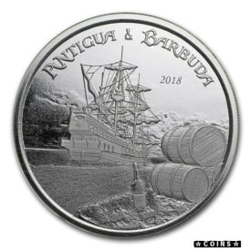【極美品/品質保証書付】 アンティークコイン コイン 金貨 銀貨 [送料無料] 2018 Eastern Caribbean 8 Series Antigua & Barbuda Rum Runner 1 oz Silver BU Coin